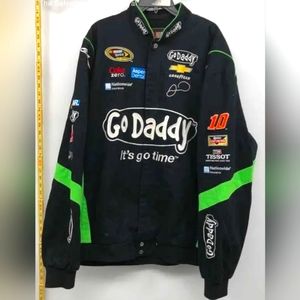 JH Design Unisex Adult Black Danica Patrick Go Daddy Racing-NASCAR Jacket 3XL